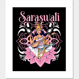 Hindu God - Saraswati Posters and Art